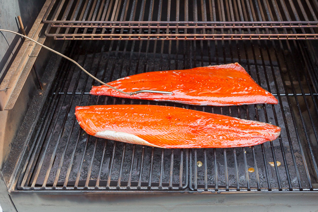 Smoking Salmon Filets