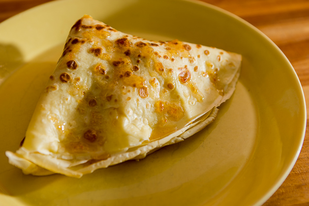 Bacon, Egg, and Cheese Crepes