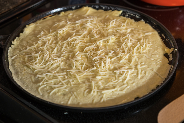 Bacon, Egg, and Cheese Crepes